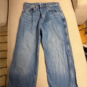 Reformation Light Blue Straight Leg Jeans